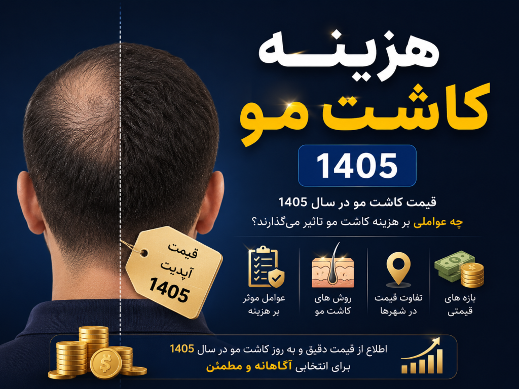 هزینه کاشت مو 1405
