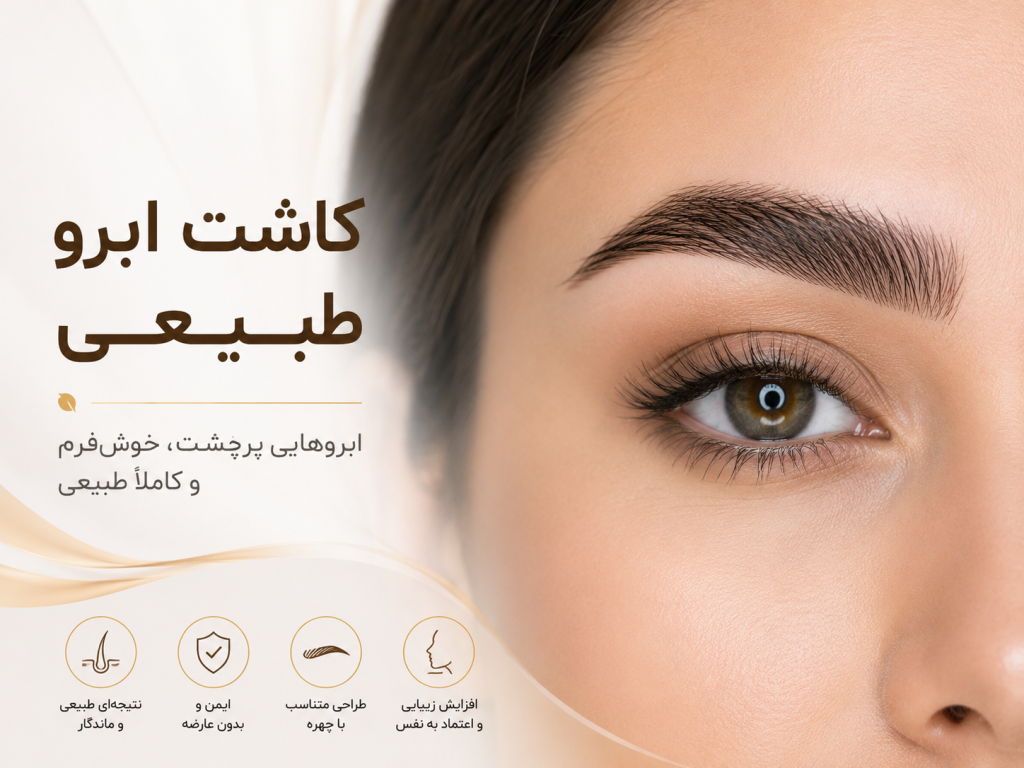 کاشت ابرو طبیعی | کلینیک تخصصی کاشت مو