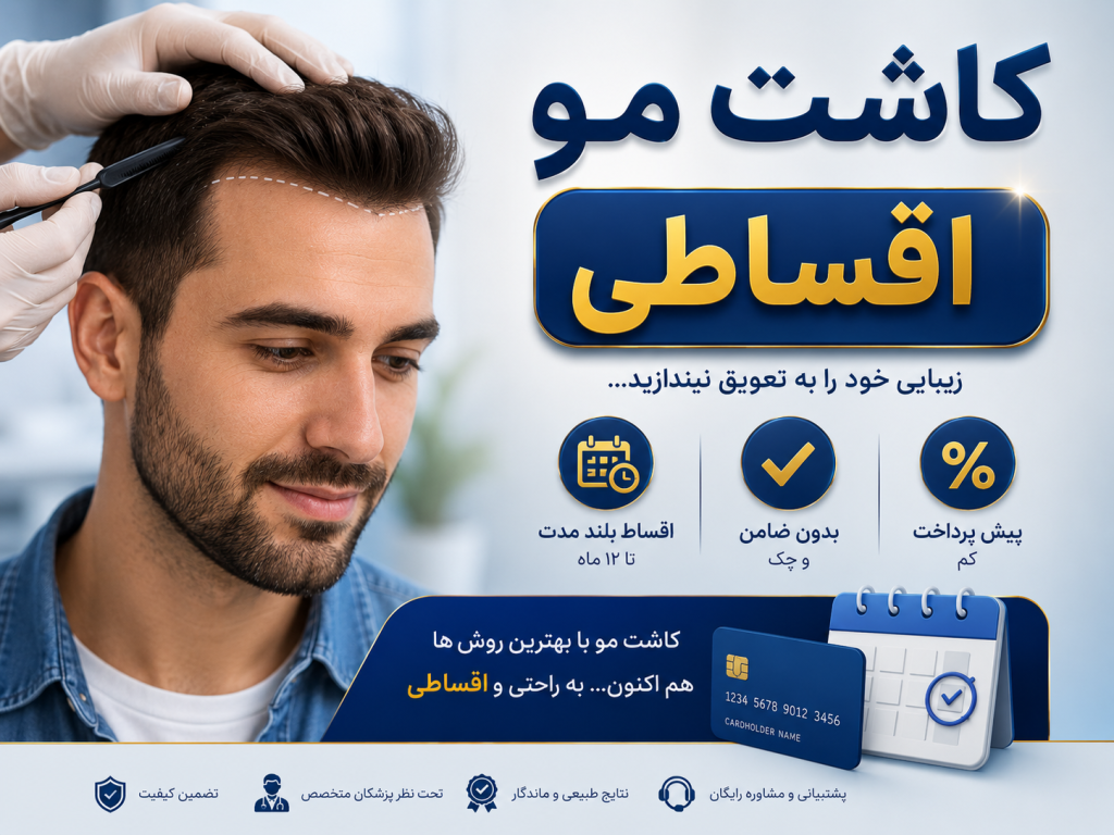 کاشت مو اقساطی | کلینیک تخصصی کاشت مو